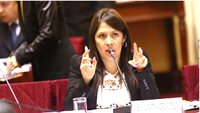 Congresswoman Yeni Vilcatoma de la Cruz (Peru).